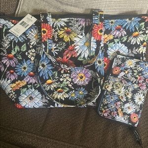 Floral Women's Bag and Wallet